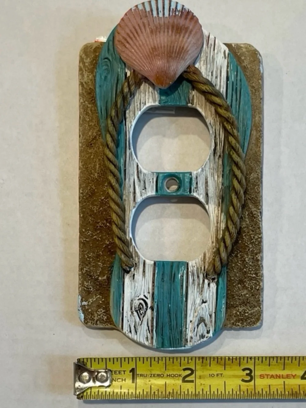 Flip Flop Sea Shell Wall Outlet Cover Beach Nautical Decor